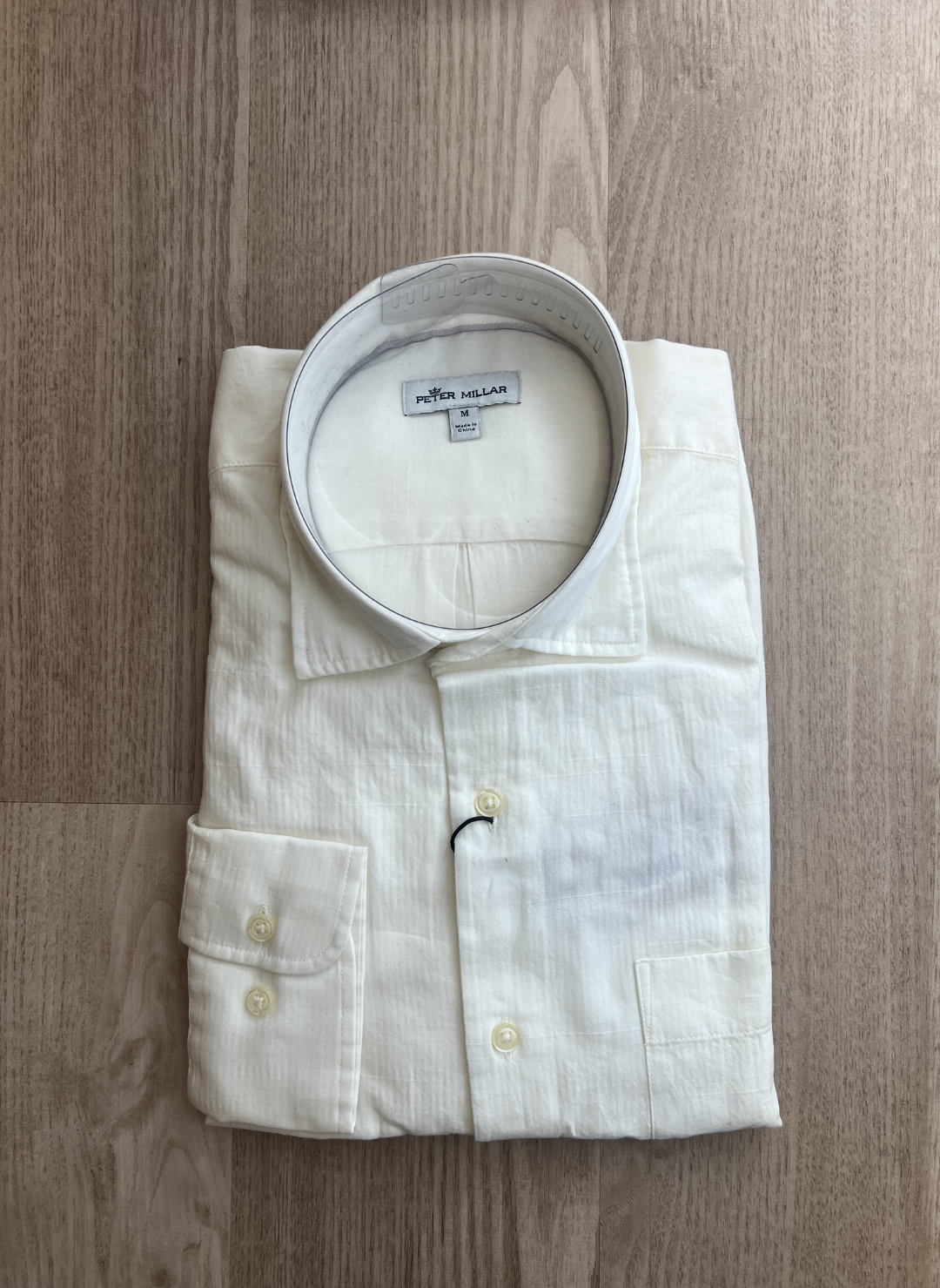 Cannon Beach Slub Cotton Sport Shirt in White