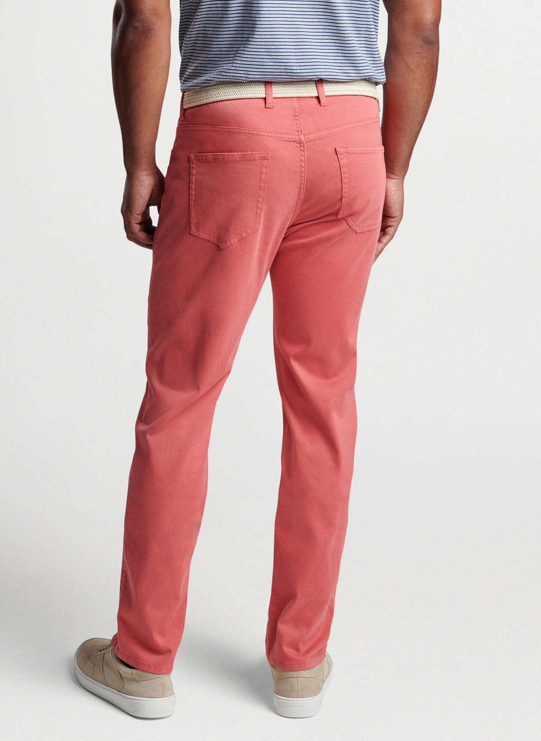 Peter Millar Ultimate Sateen Five-Pocket Pant In Cape Red