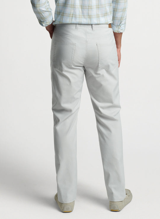 Peter Millar Crown Comfort Five-Pocket Pant In British Grey