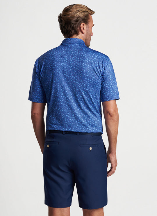 Peter Millar Hammer Time Performance Jersey Polo In Sport Navy