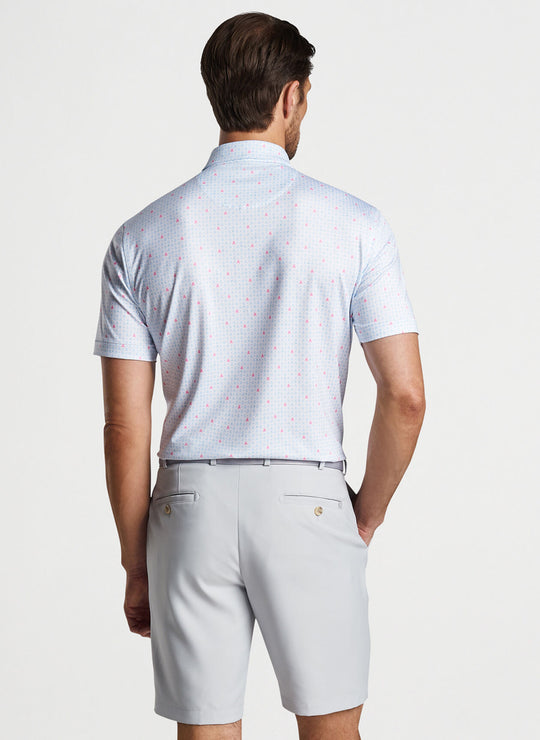 Peter Millar Skull In One Performance Jersey Polo In White