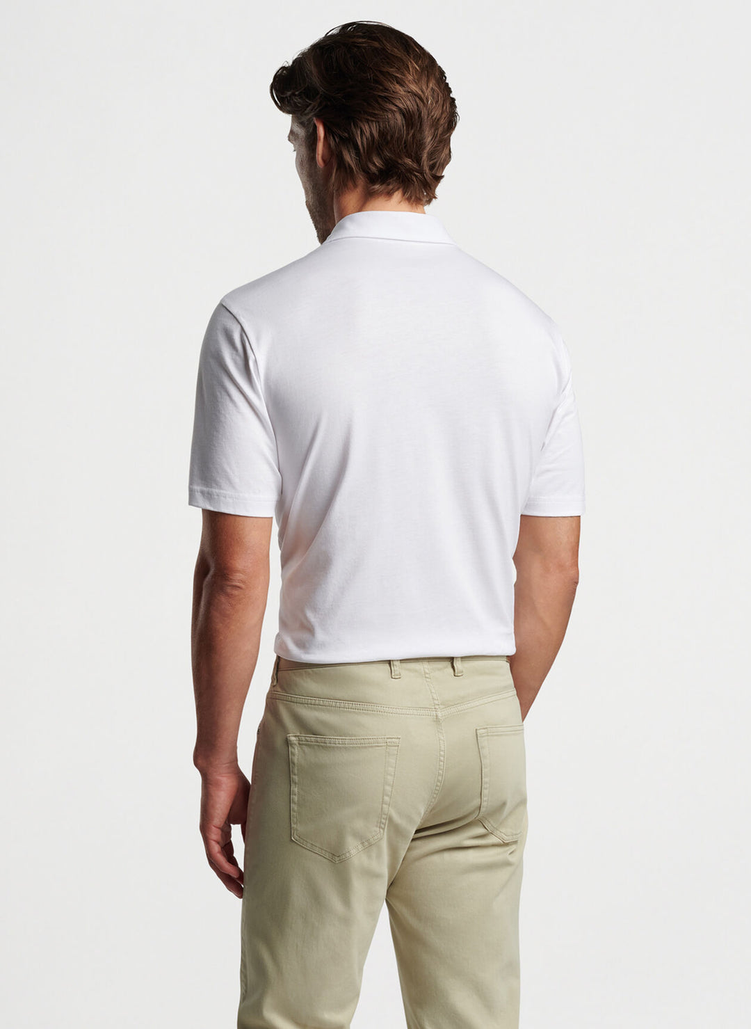 Peter Millar Crown Comfort Cotton Polo In White
