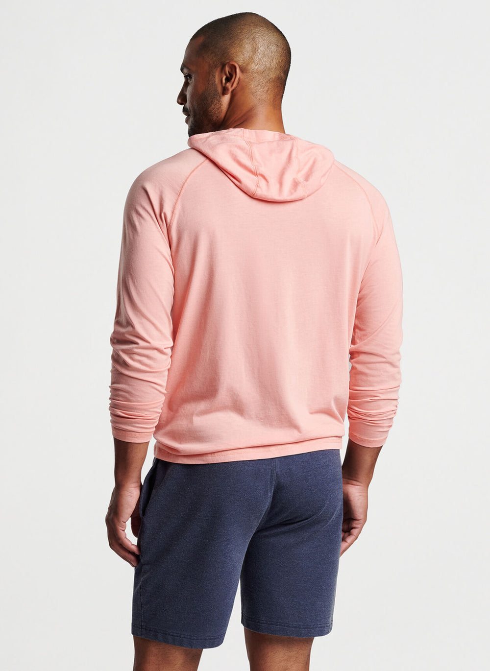 Peter Millar Cannon Popover Hoodie In Soft Sienna