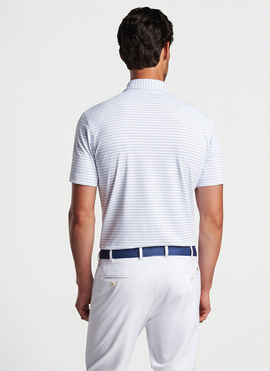 Peter Millar Duet Performance Jersey Polo In White