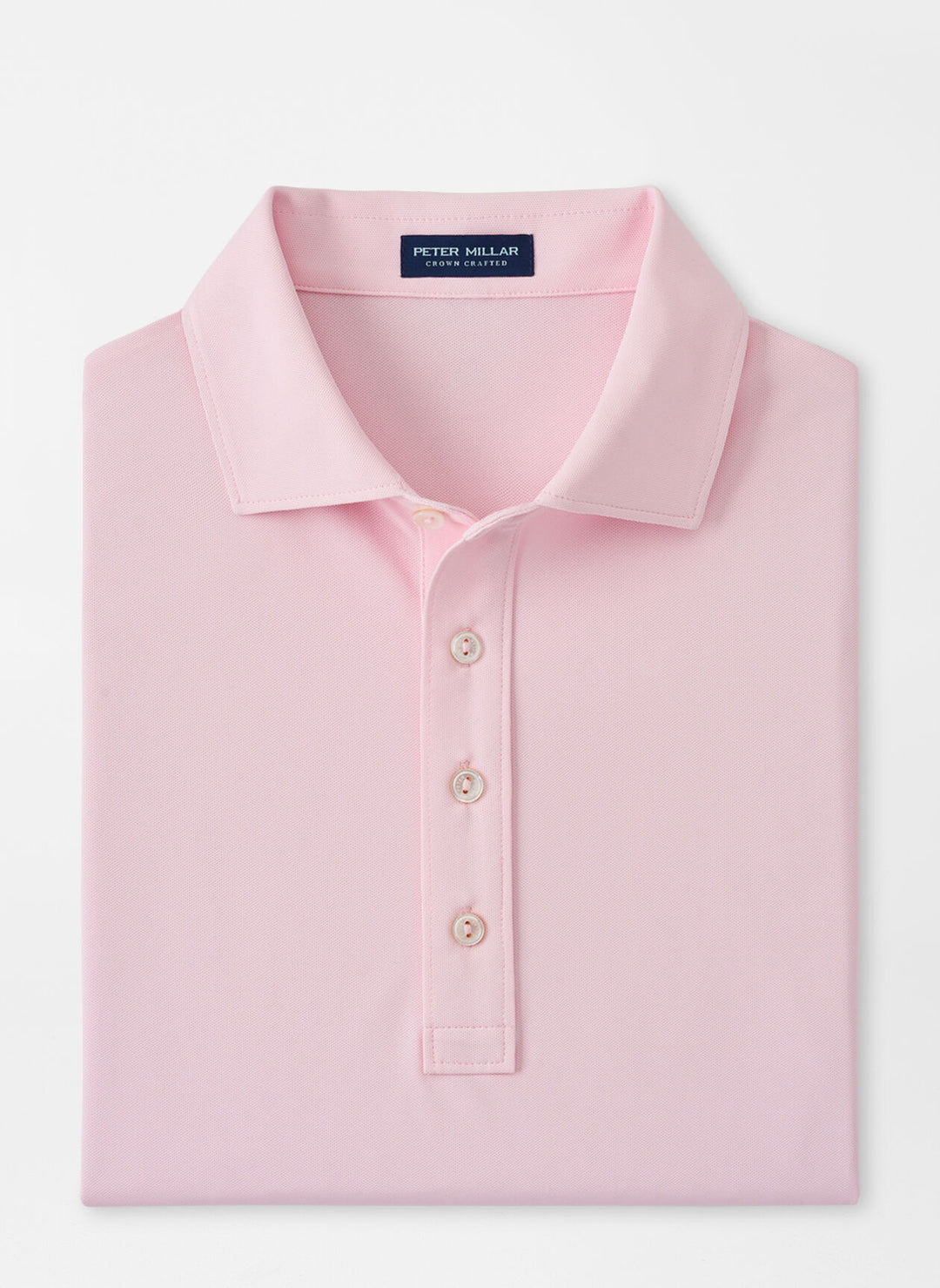 Peter Millar Soul Performance Mesh Polo In Misty Rose