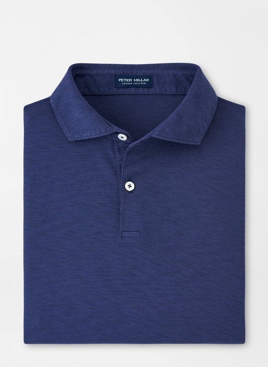 Peter Millar Journeyman Short Sleeve Polo In Navy