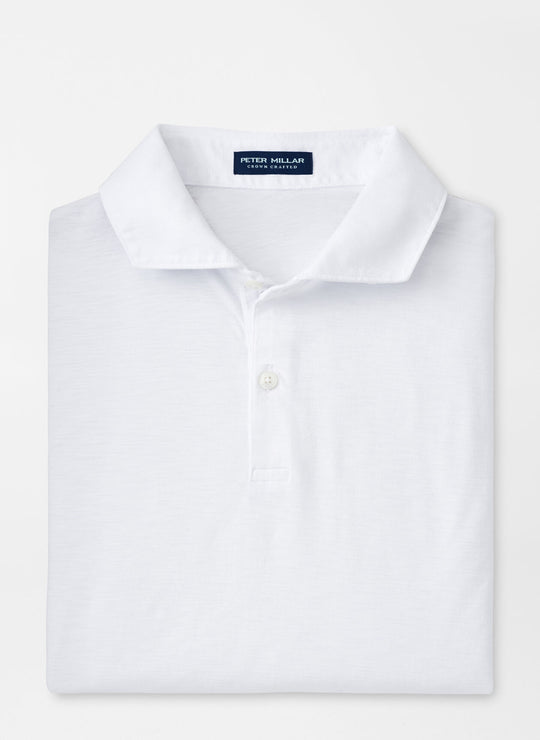 Peter Millar Journeyman Short Sleeve Polo In White