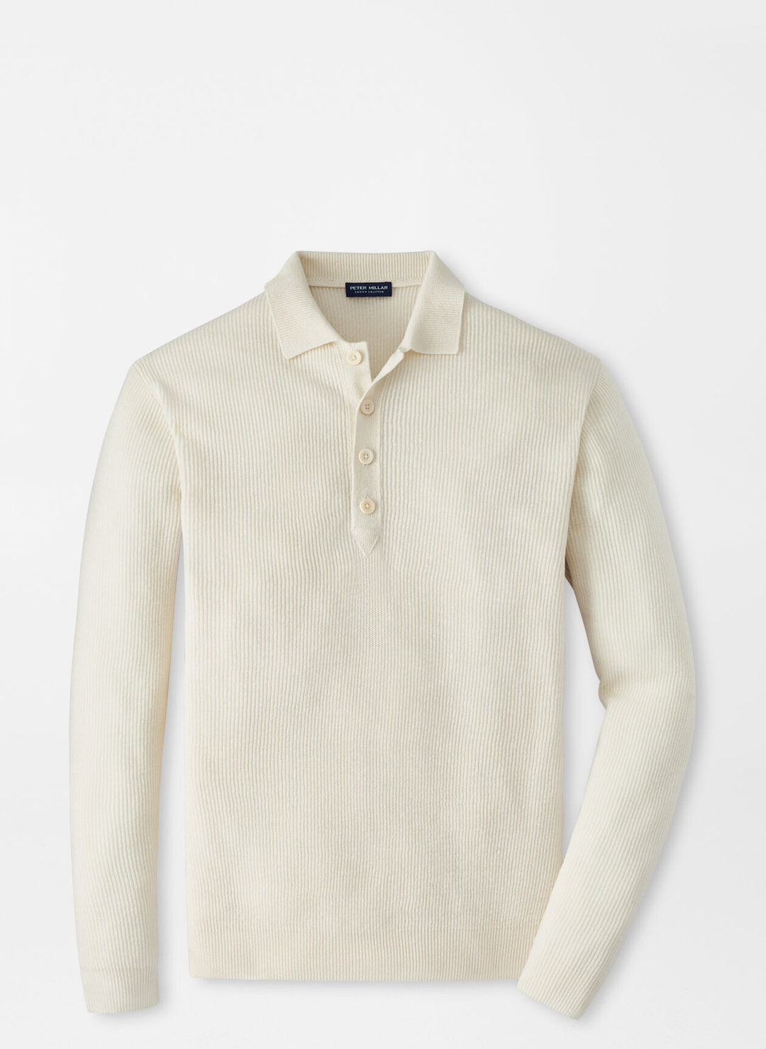 Peter Millar Brixham Sweater Polo In Almond