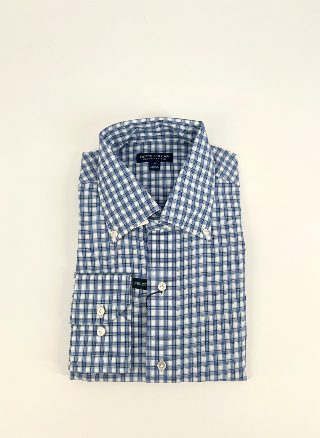 Cole Performance Poplin Sport Shirt in Blue