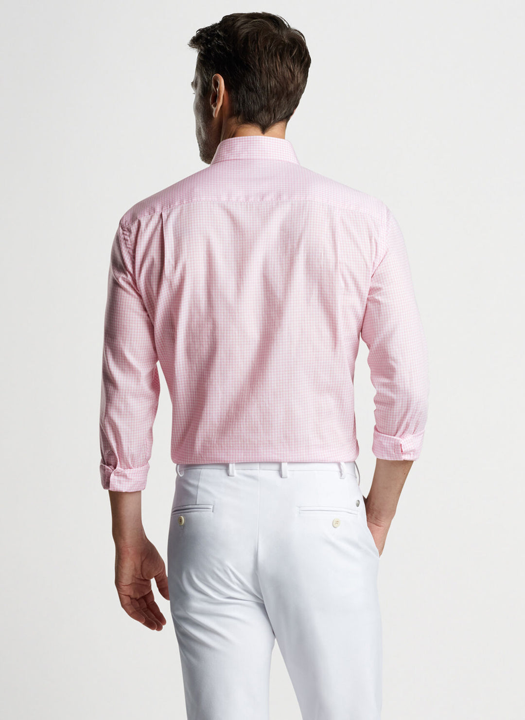 Peter Millar Renato Cotton Sport Shirt In Spring Blossom