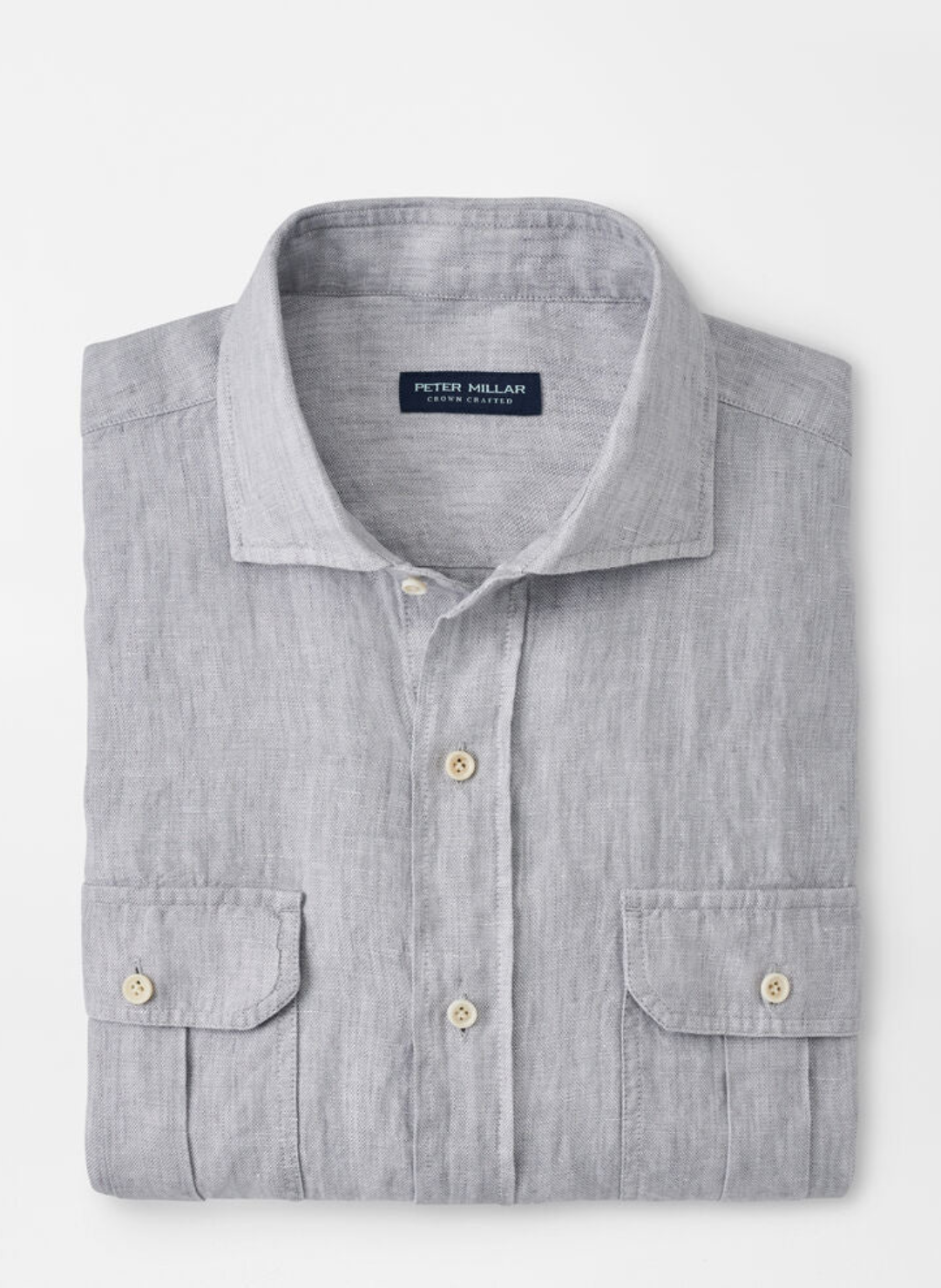 Lev Linen Sport Shirt in British Grey