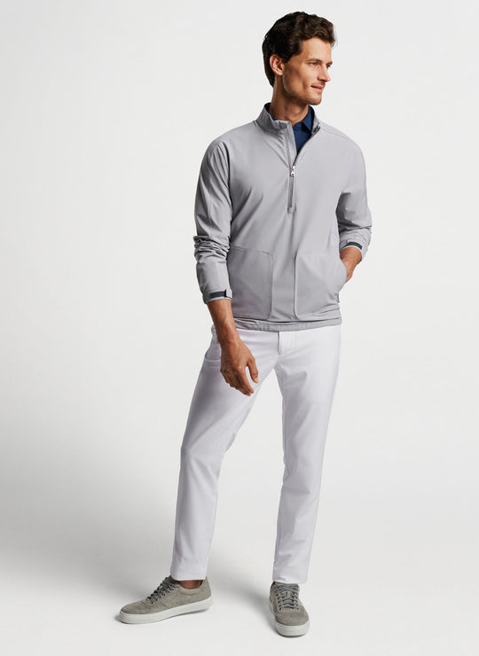 Peter Millar Quest Half-Zip In Gale Grey