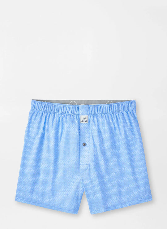 Peter Millar Shake It Up Performance Boxer Short In Cottage Blue