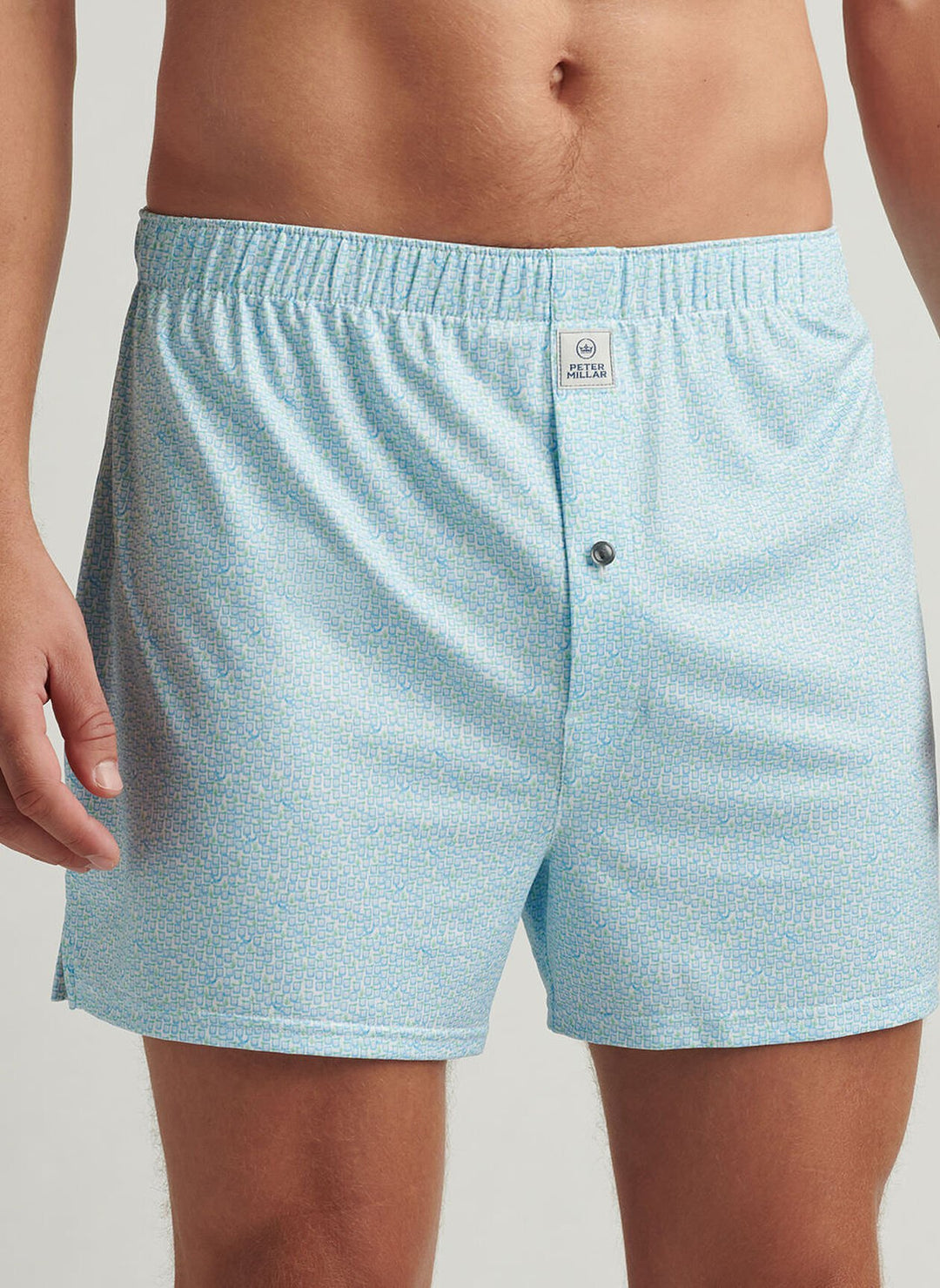Peter Millar Mezcal Performance Boxer Short In White
