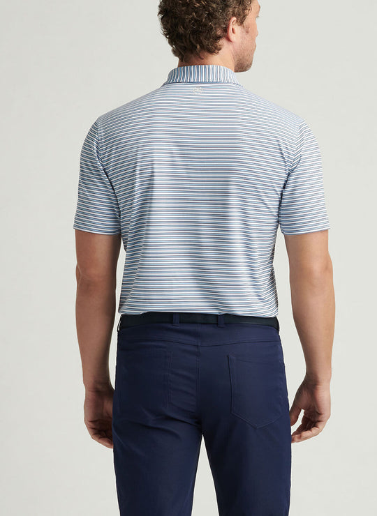 Peter Millar Lane Performance Jersey Polo In White