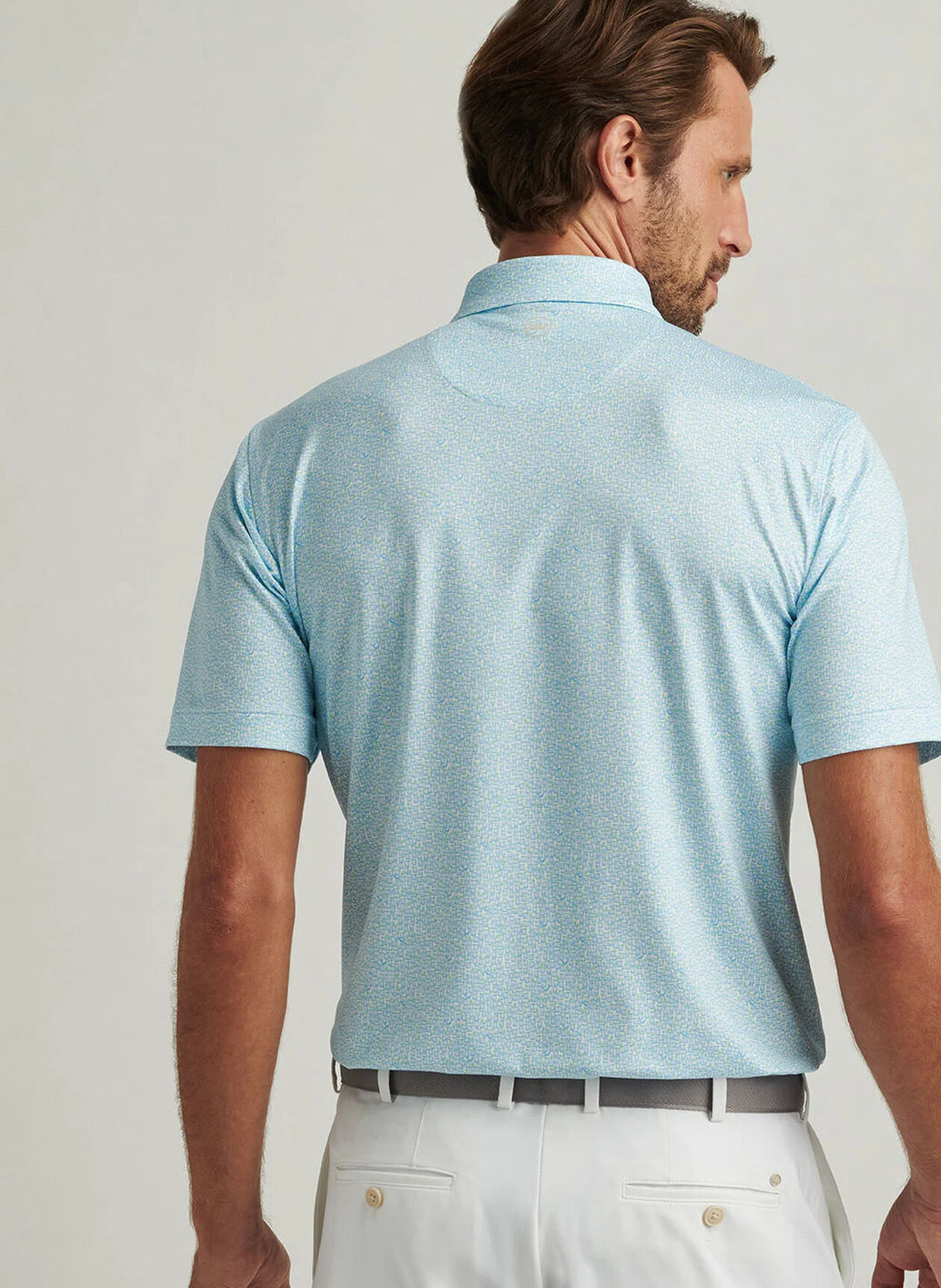 Peter Millar Mezcal Performance Jersey Polo In White