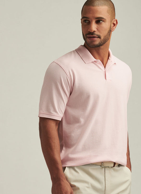 Peter Millar Sunrise Piqué Polo In Pink Moon