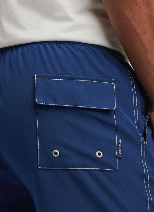 Peter Millar Crown Swim Trunk In Atlantic Blue