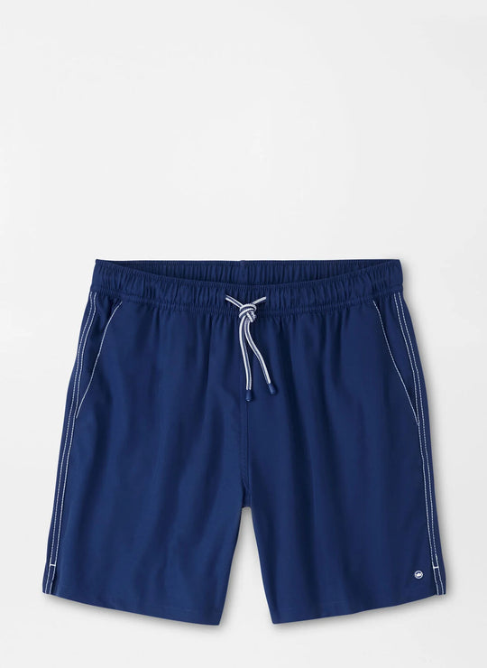 Peter Millar Crown Swim Trunk In Atlantic Blue