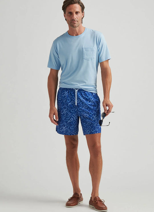 Peter Millar Tie Dive Swim Trunk In Tide