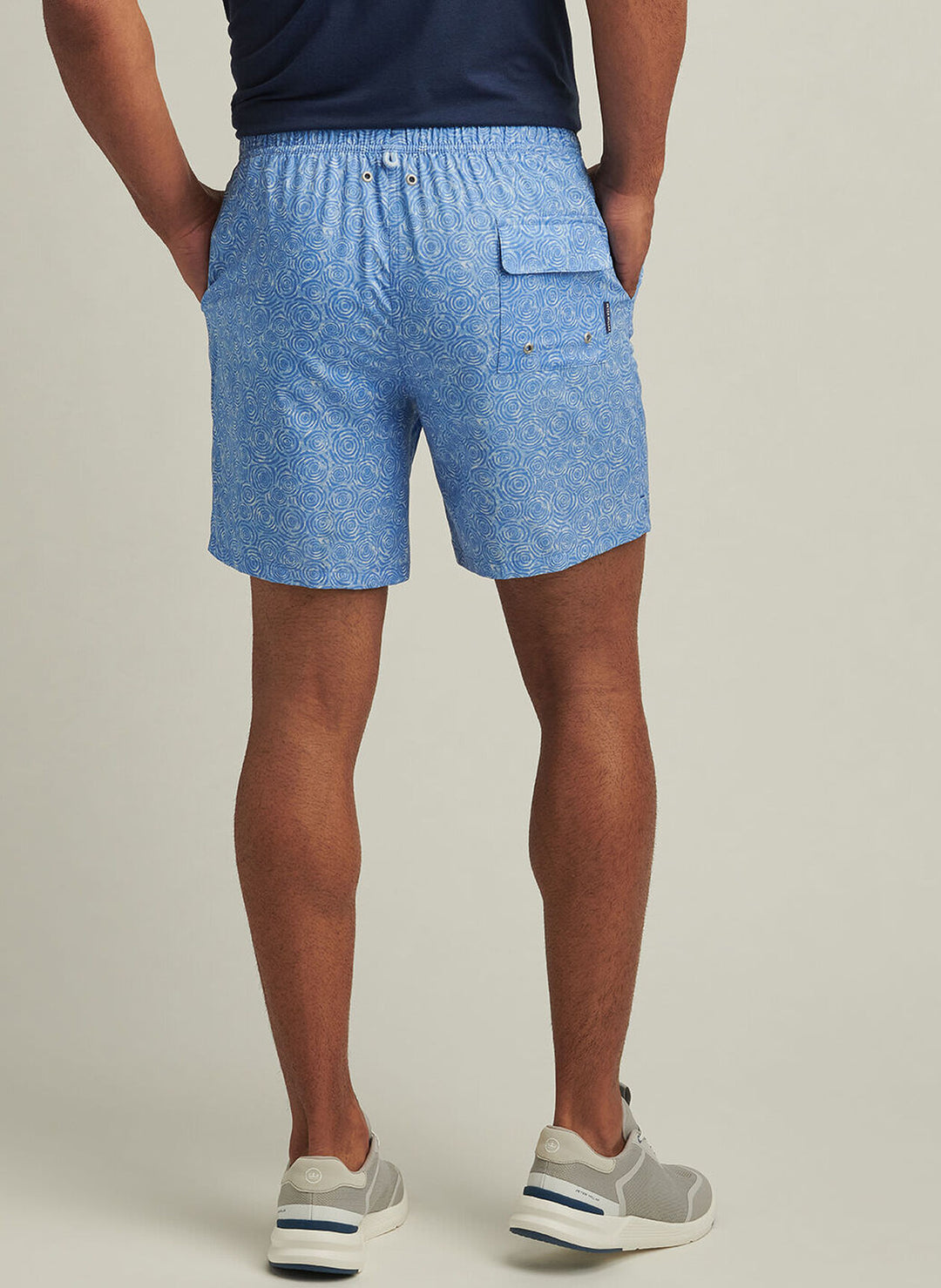 Peter Millar Ripple Effect Swim Trunk In Cottage Blue