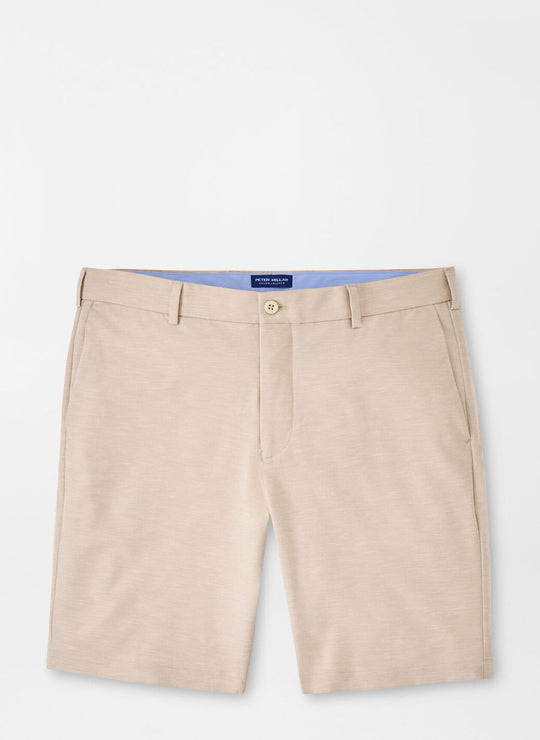 Peter Millar Surge Linen Blend Performance Short In Khaki