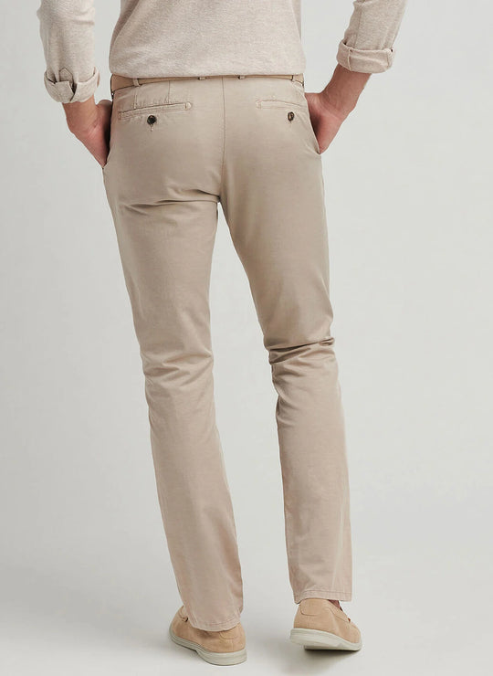 Peter Millar Somerset Flat-Front Pant In Khaki