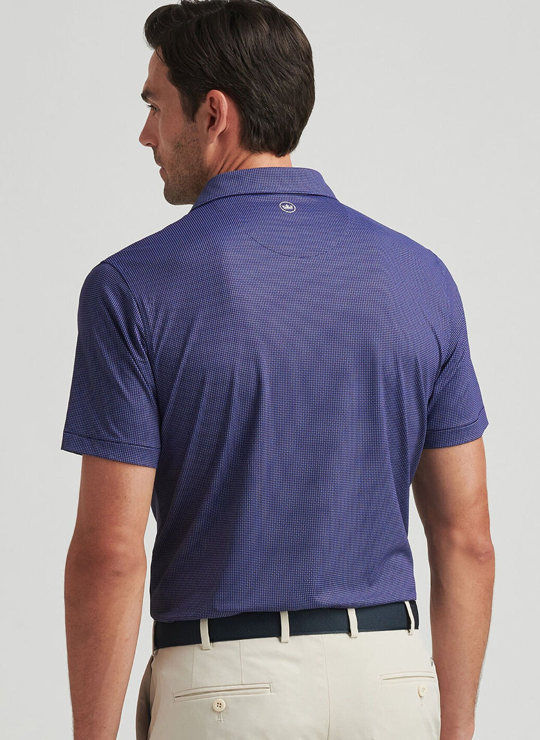 Peter Millar Grovewood Performance Jersey Polo In Navy