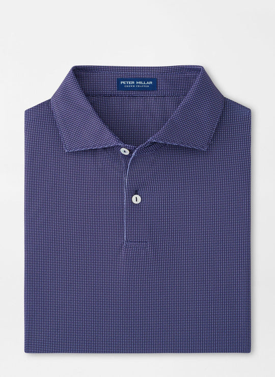 Peter Millar Grovewood Performance Jersey Polo In Navy