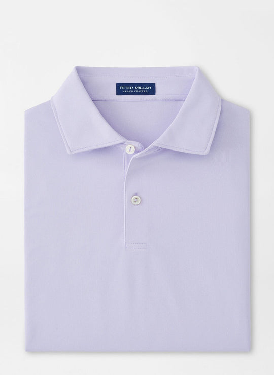 Peter Millar Soul Performance Mesh Polo In Lavender Moon