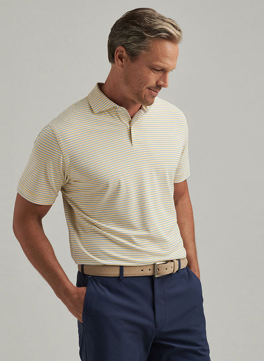Peter Millar Tempo Performance Mesh Polo In Crenshaw