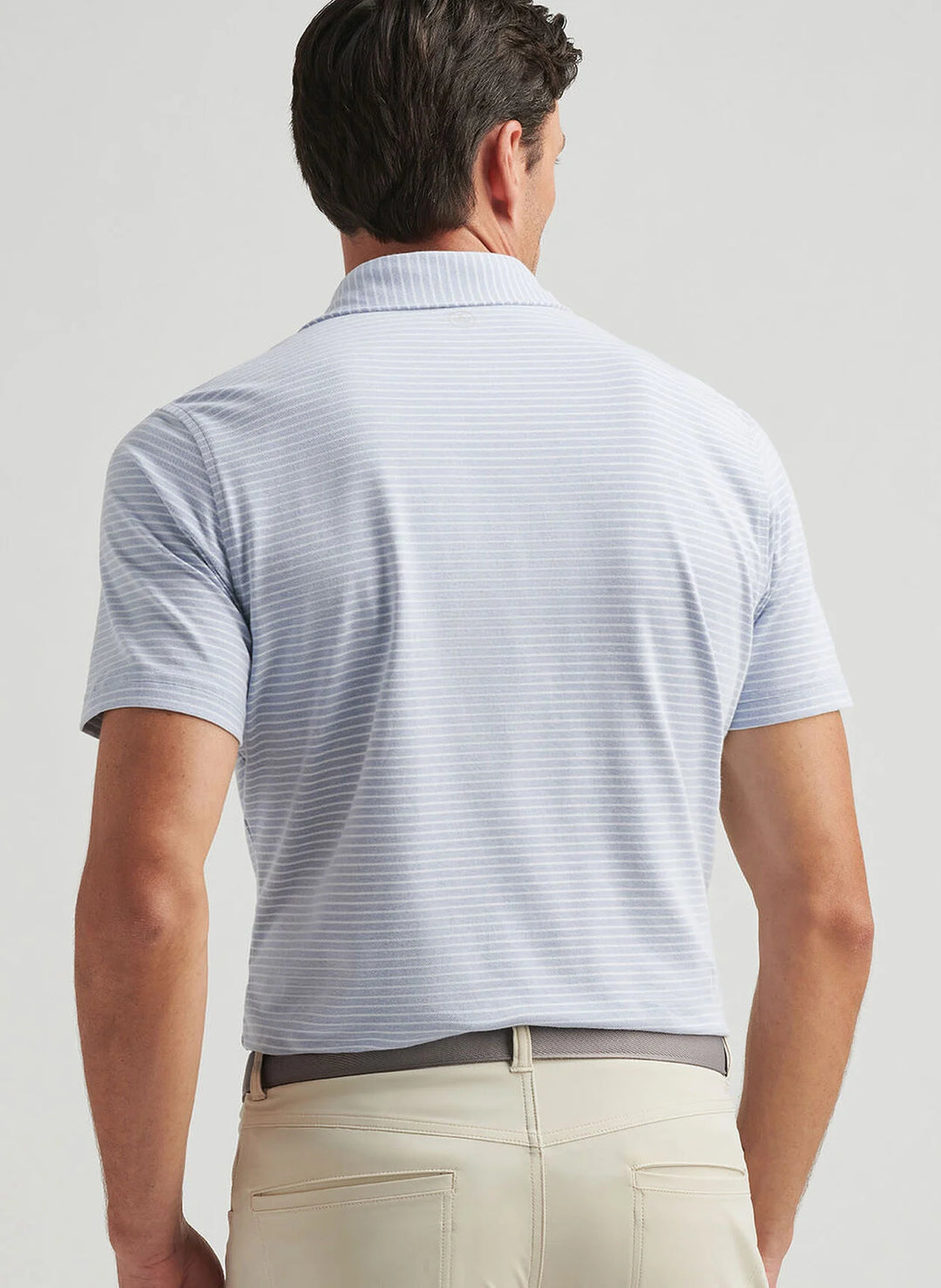 Peter Millar Albatross Cotton Blend Piqué Polo In Angelite