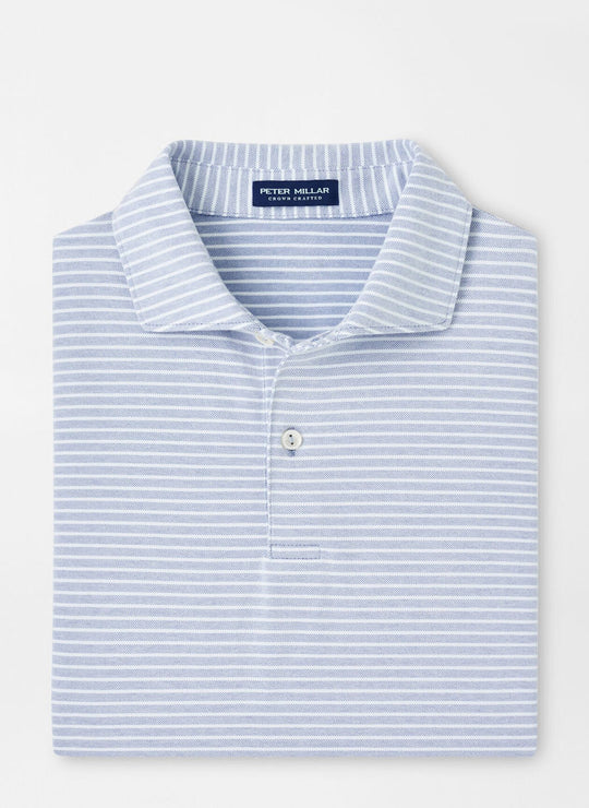 Peter Millar Albatross Cotton Blend Piqué Polo In Angelite