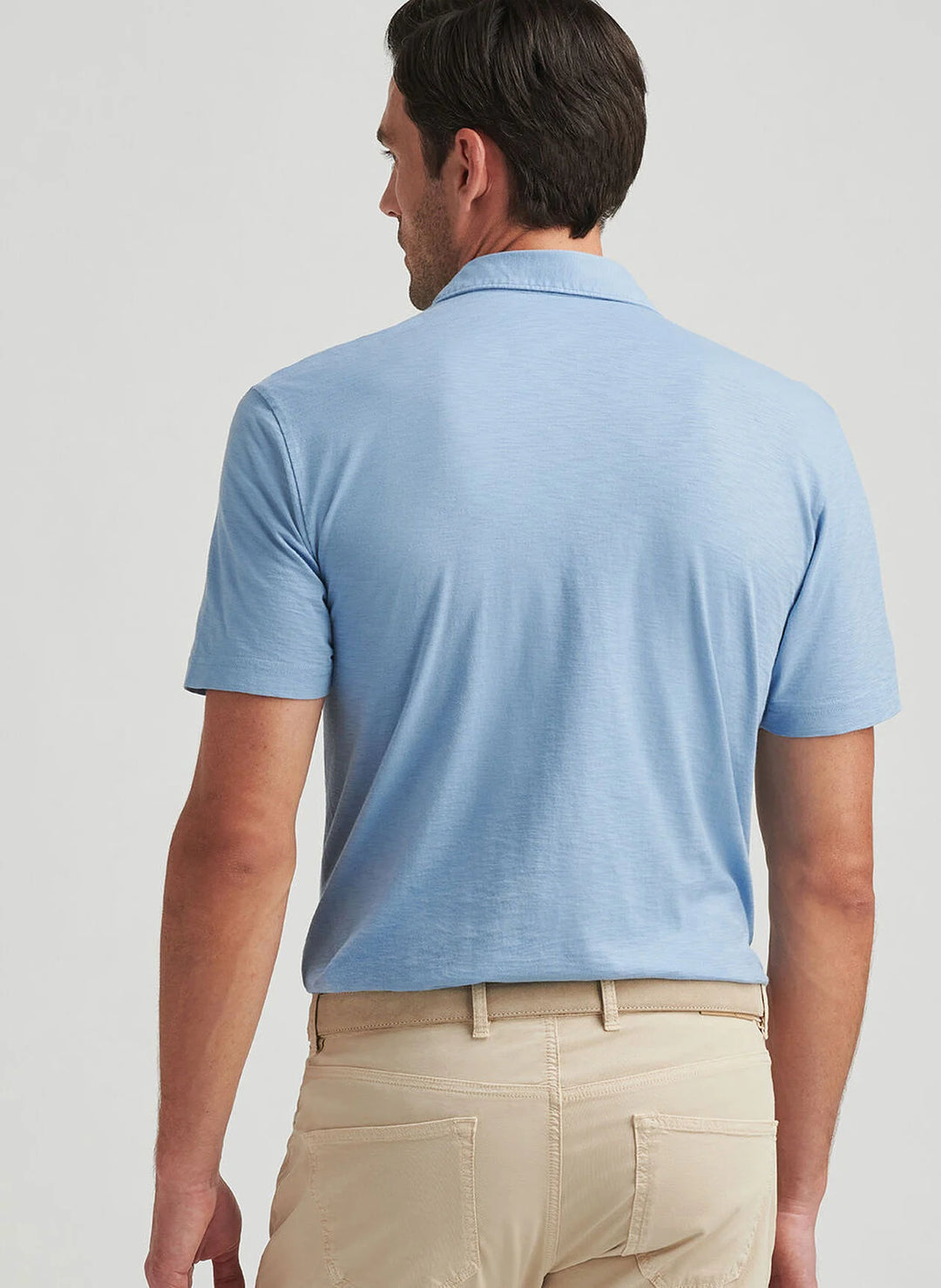 Peter Millar Journeyman Short-Sleeve Polo In Angelite