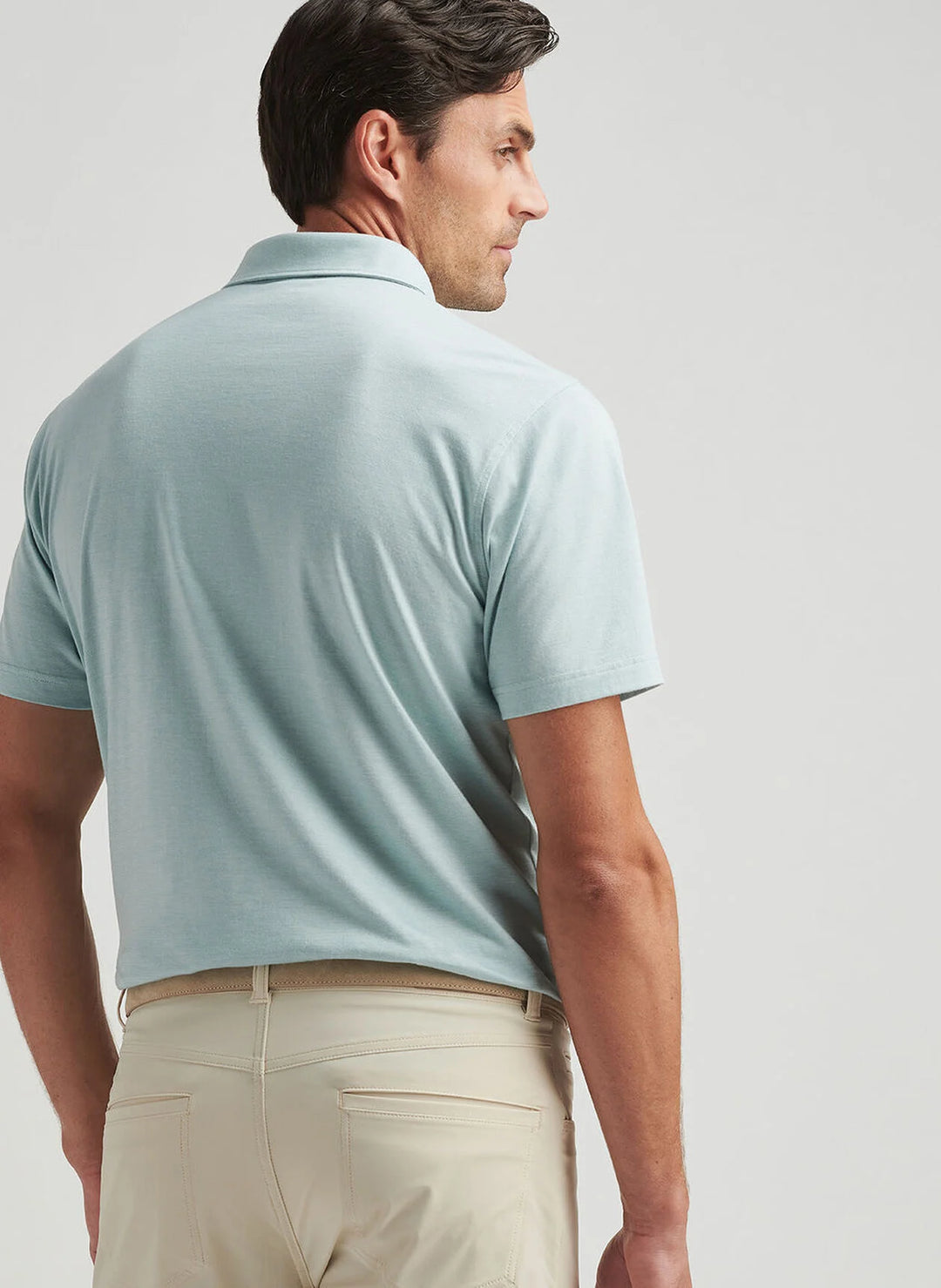 Peter Millar Excursionist Flex Polo In Blue Spruce