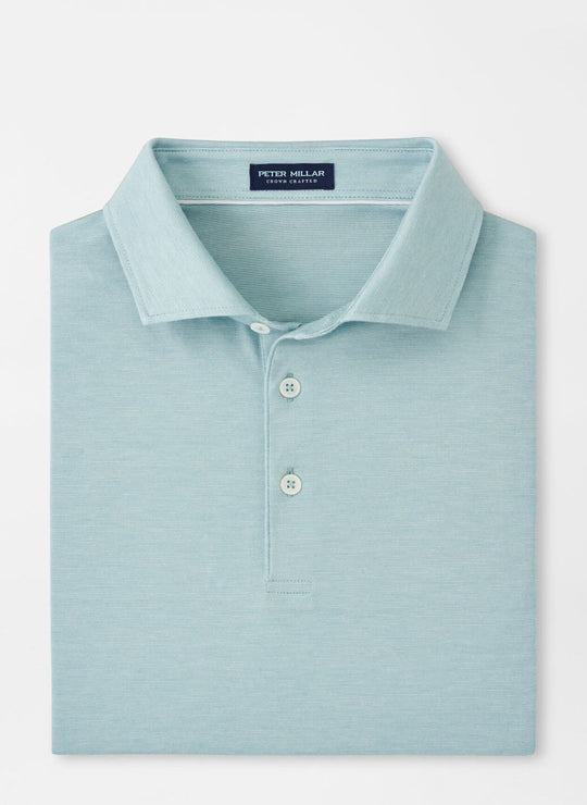 Peter Millar Excursionist Flex Polo In Blue Spruce