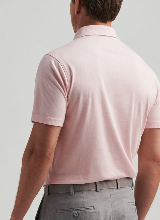 Peter Millar Excursionist Flex Polo In Pink Crepe