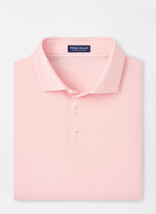 Peter Millar Excursionist Flex Polo In Pink Crepe