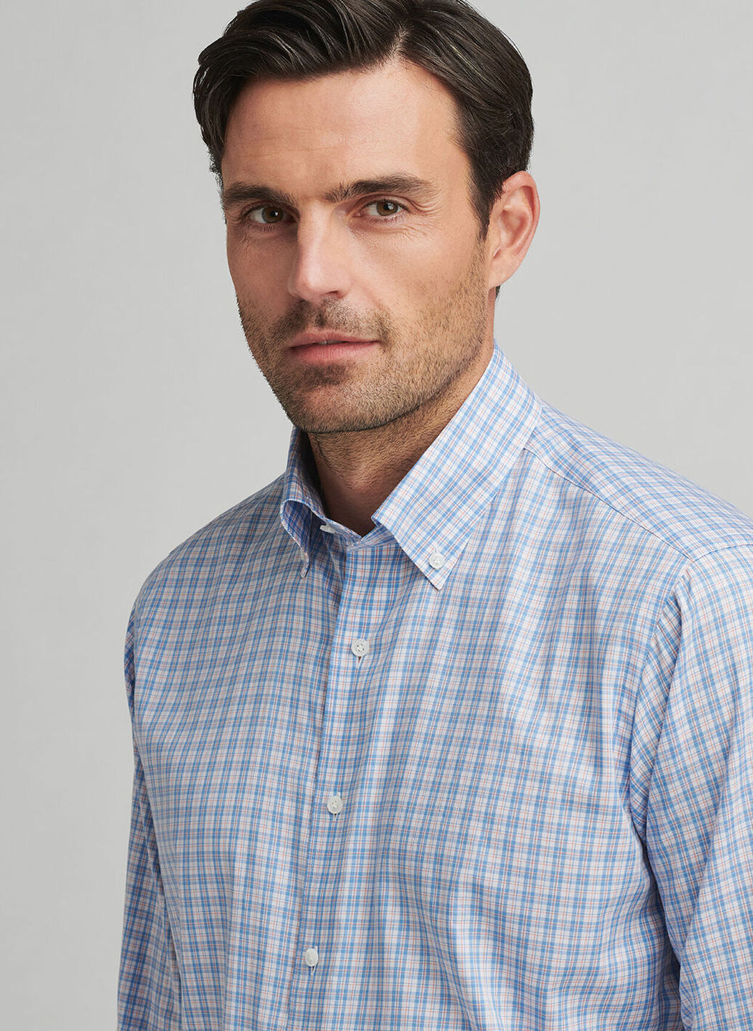 Peter Millar Portofino Cotton Sport Shirt in Fountain Blue