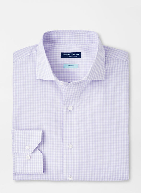 Peter Millar Capri Cotton Sport Shirt in Lavender Moon