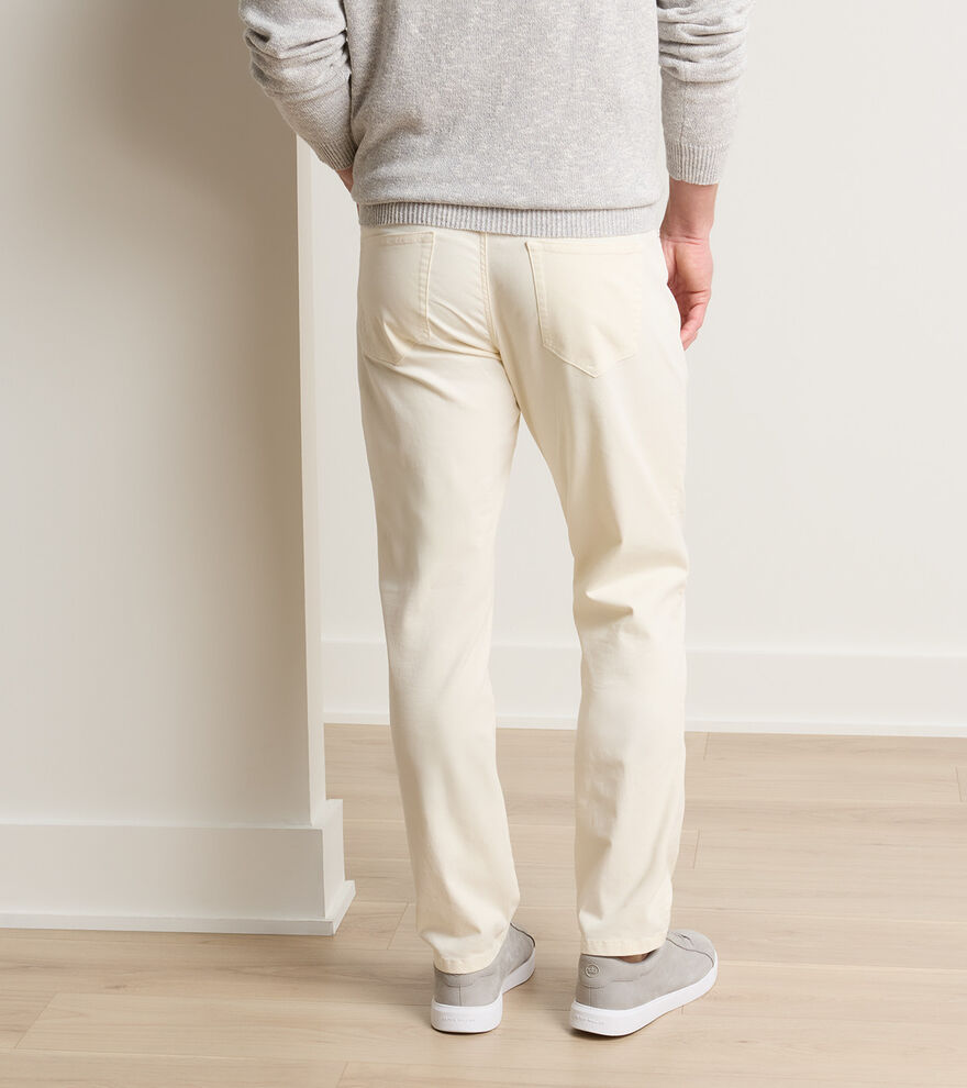 Signature Sateen Five-Pocket Pant In Ivory