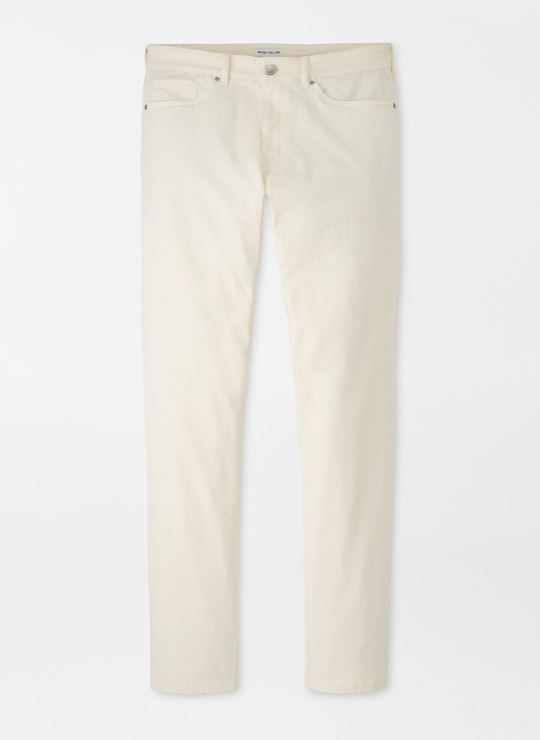 Signature Sateen Five-Pocket Pant In Ivory