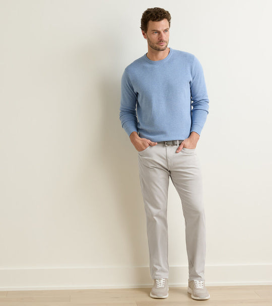 Signature Sateen Five-Pocket Pant In Light Grey