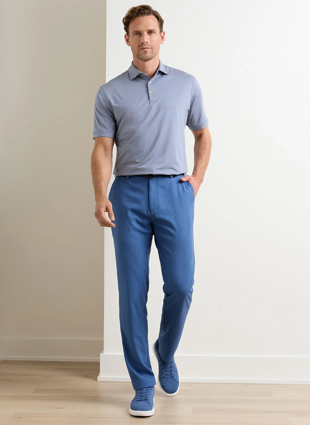 Charlotte Performance Trouser In Windsor Blue