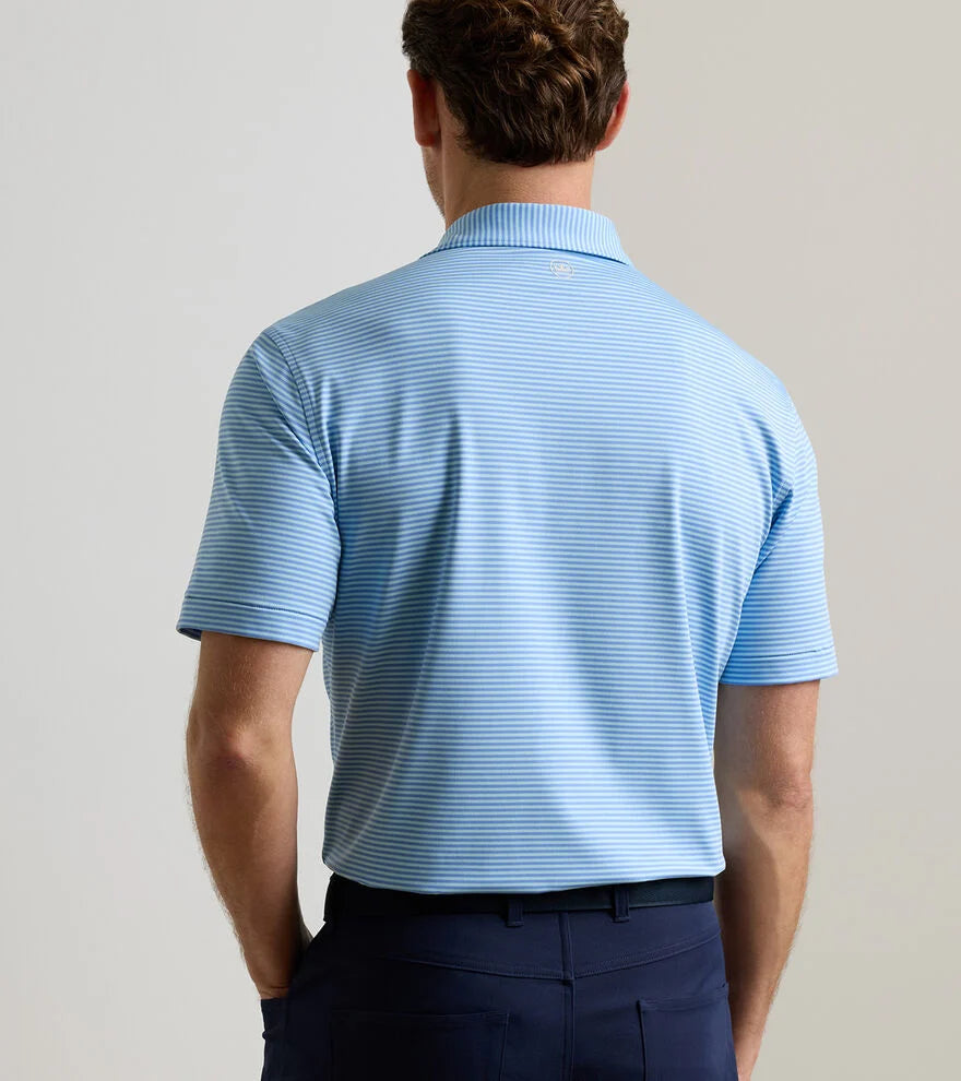 Hales Performance Jersey Polo In Bluebird