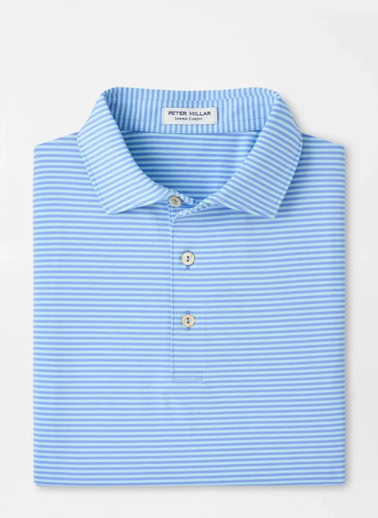 Hales Performance Jersey Polo In Bluebird