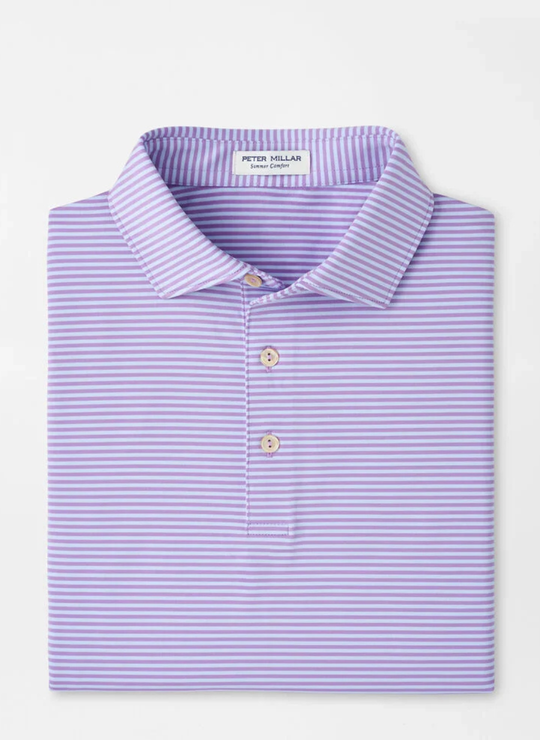 Hales Performance Jersey Polo In Purple Iris