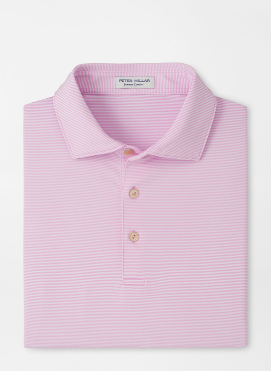Jubilee Performance Jersey Polo In Pink Parfait