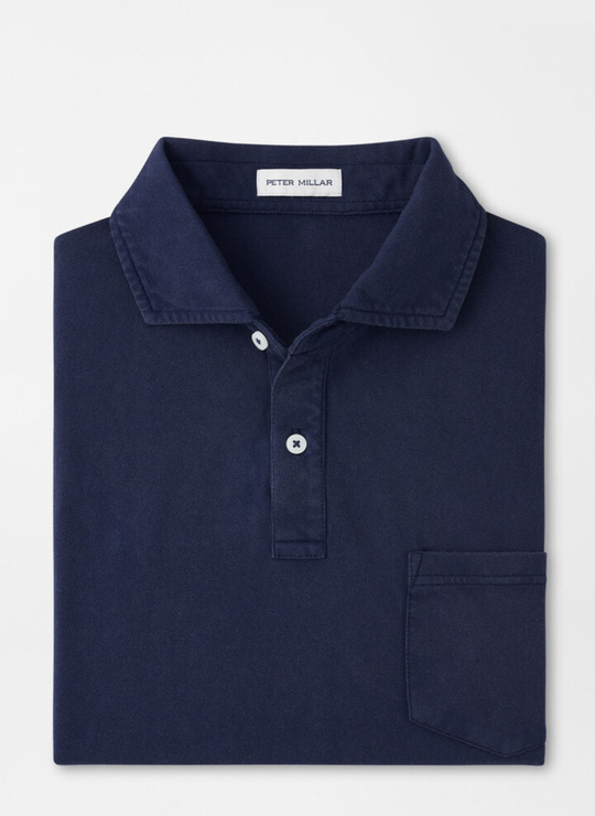 Everyday Piqué Polo In Atlantic Blue