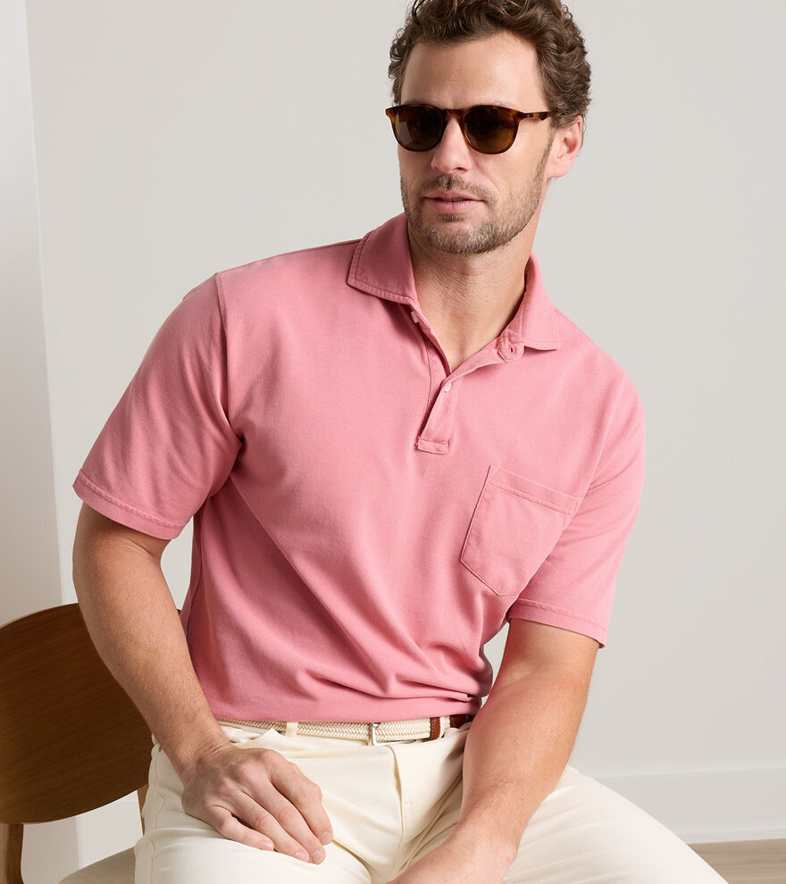 Everyday Piqué Polo In Venetian Pink